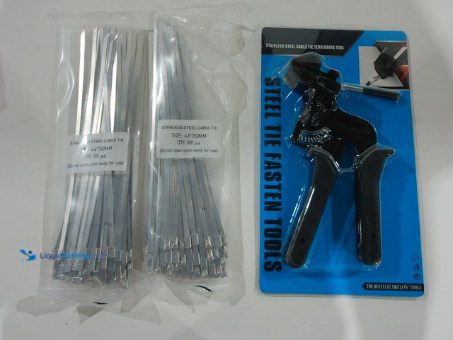 Lot 49-2001310 - The Best Electricians Tools Stainless Steel Cable Tie Tensioning Tool with (200) Cable Ties, Precise...