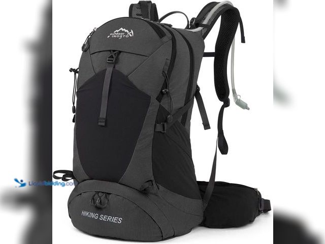 Lot 49-5437685 - Hiking Backpack, Waterproof Hiking Daypack with 3L Water Bladder and Rain Cover, Lightweight Travel ...