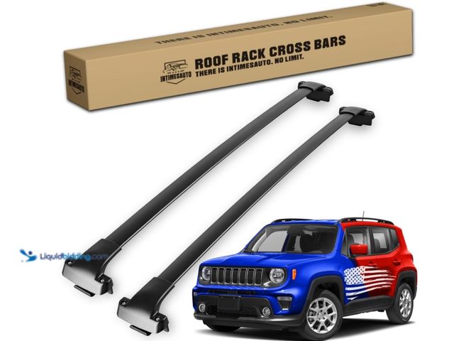 Lot 49-1570288 - InTimesAuto 260lb Roof Rack Cross Bars for 2015-2024 Jeep Renegade, Matte black heavy duty aluminum ...