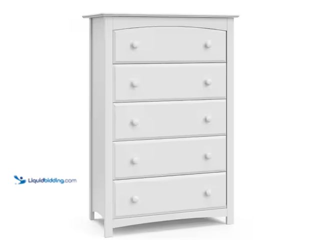 Lot 49-1548778 - Storkcraft Kenton 5-Drawer White Dresser Model # 03555-101, Unused  Ref#HDPA1030