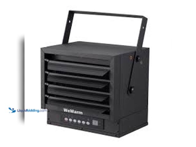 Lot 49-3539906 - WeWarm 10,000 Watt Digital Electric Overhead Garage Heater, 240V, 34,120 BTU/Hour, Heating Capabilit...