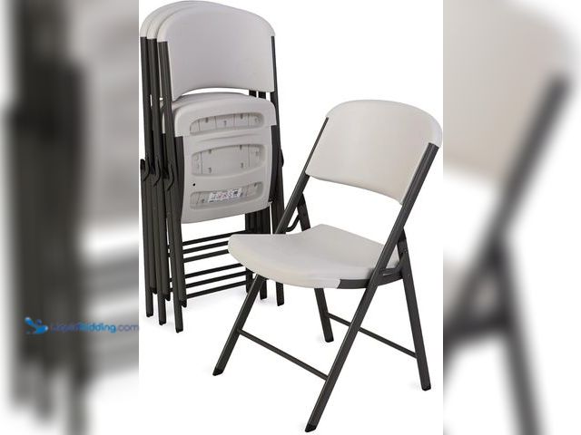 Lot 49-5464061 - LIFETIME 42803 Commercial Grade Folding Chairs, 4 Pack, Almond (scuffs and scratches) Unused