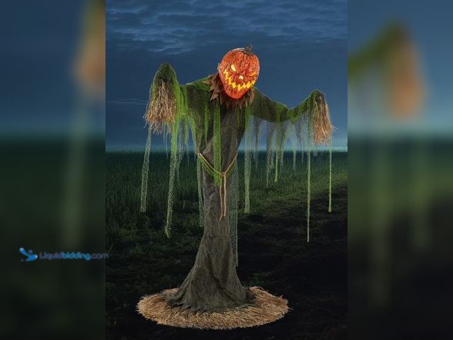 Lot 49-5430550 - 7’ Animated Pumpkin Scarecrow (UNUSED)