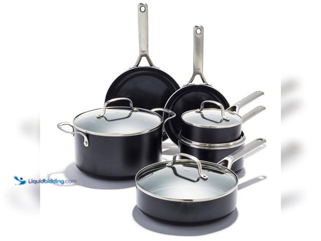 Lot 49-5487283 - OXO
Agility Ceramic Non-Stick 10-Piece Cookware Set Unused