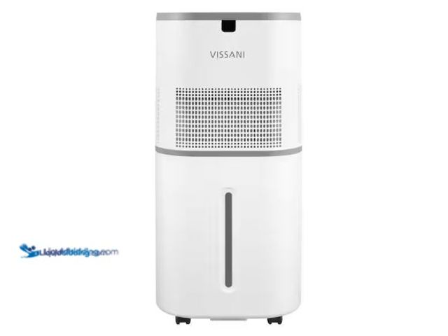 Lot 49-5581496 - Vissani 6 Gal. Evaporative Humidifier for Whole House in White Model # VK-8529A, USED. TESTED AND PO...