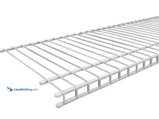 Lot 49-1623908 - Lot of (2) ClosetMaid SuperSlide 48 in. L x 12 in. D White Wire Closet Shelf, Model # 4714, Slightly...