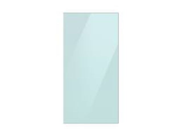 Lot 49-3528800 - Samsung Bespoke Top Panel in Morning Blue Glass for 4-Door French Door Refrigerator. Model # RA-F18D...