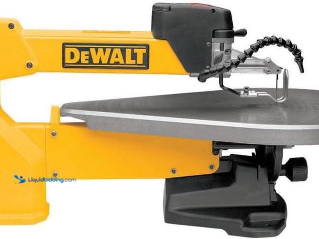 Lot 49-5452227 - DEWALT Scroll Saw, 1.3 Amp, 20 in Steel Blade, With Variable-Speed Trigger, For Precise Cuts (DW788)...