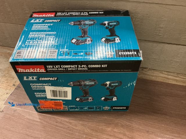 Lot 49-5413208 - Makita
18V LXT Sub-Compact Lithium-Ion Brushless Cordless 2-piece Combo Kit (Driver-Drill/Impact Dr...