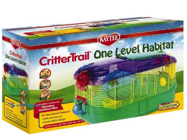 Lot 49-1517421 - Kaytee CritterTrail One Level Habitat for Pet Gerbils, Hamsters or Mice, Model # B0002AS5NM, Unused,...