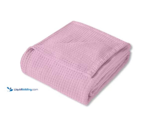 Lot 49-1571064 - Sweet Home Collection 100% Cotton Grand Hotel Oversized Blanket, King, Pink, Model # BL-GRAND-PNK-FQ...