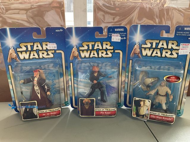 Lot 49-1977232 - Other WOW AN AMAZING LOT OF 3 VINTAGE STAR WARS ACTION FIGURES FROM 2002 INCLUDING OBI-WAN KENOBI, P...