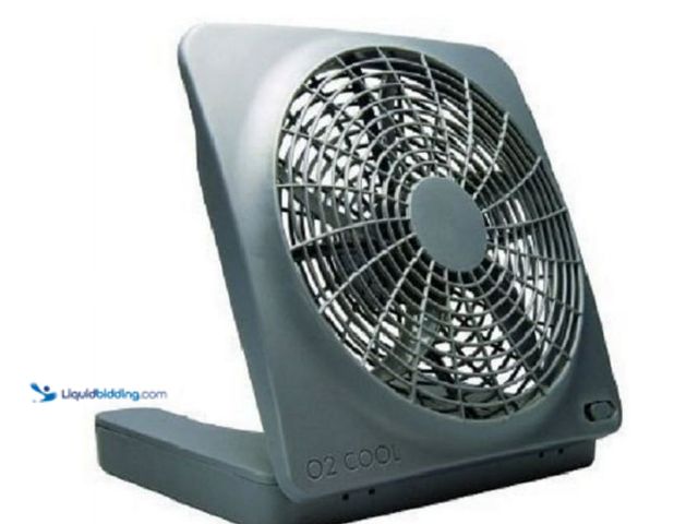 Lot 49-5551757 - O2COOL 10 inch Battery or Electric Portable Fan, Camping Fan, Tent Accessory, Unused