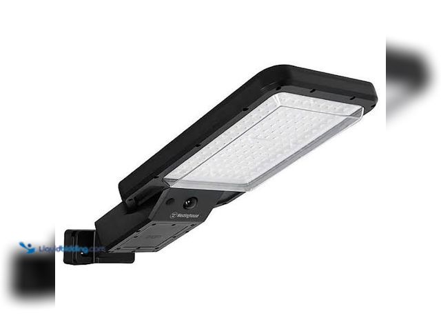Lot 49-5542835 - Westinghouse 4000-Lumen 150-Watt Black Solar LED Outdoor Motion-Activated Area light (Bulb Included)...