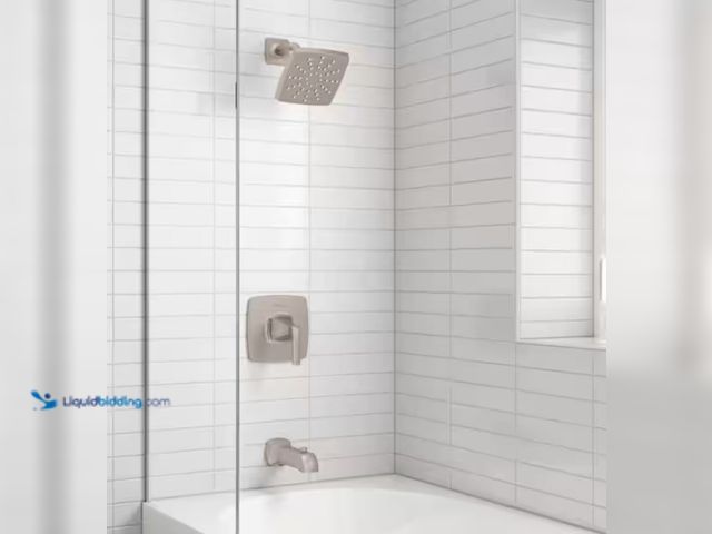 Lot 49-2006496 - Pfister Bruxie 1-Handle 1-Spray Tub and Shower Faucet 1.8 GPM in Spot Defense Brushed Nickel (Valve ...