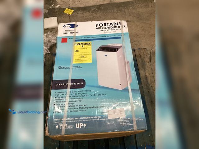Lot 49-5411879 - NEX 12,000 (DOE) BTU Portable Air Conditioner Cools 600 Sq.Ft. with Heat, Dehumidifier, and Wi-Fi in...