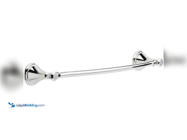 Lot 49-3613707 - Delta 18" Polished Chrome Wall Mount Towel Bar - Unused (Model # 79718)  Ref#PA0716