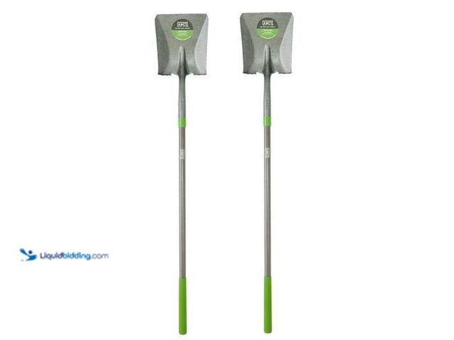 Lot 49-3616654 - Set of (2) Ames 47" Fiberglass Handle Steel Blade Transfer Shovel with Comfort Step - Unused - Model...