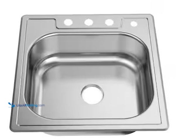 Lot 49-5478370 - Glacier Bay
25 in. Drop-in Single Bowl 22 Gauge Stainless Steel Kitchen Sink Internet # 323052616
...