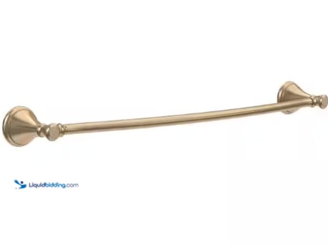 Lot 49-2025034 - Delta Cassidy 24 in. Wall Mount Towel Bar Bath Hardware Accessory in Champagne Bronze, Model # 79724...