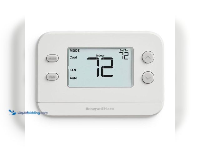 Lot 49-3528339 - Honeywell Home X1N Non-Programmable Thermostat, Single-Stage, 1-Heat/1-Cool. [Model # RTH11B/N] Used