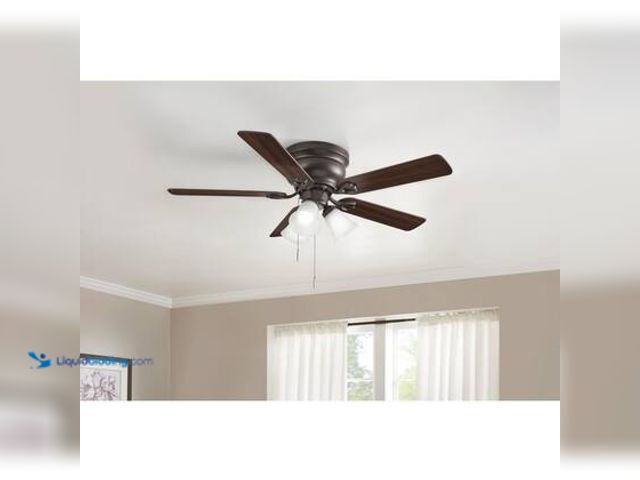 Lot 49-5544664 - Hampton Bay Clarkston II 44 in. LED Indoor Oil Rubbed Bronze Ceiling Fan with Light Kit. Model # SW1...