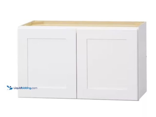 Lot 49-1516694 - Hampton Bay Avondale 30 in. W x 12 in. D x 18 in. H Ready to Assemble Plywood Shaker Wall Bridge Kit...