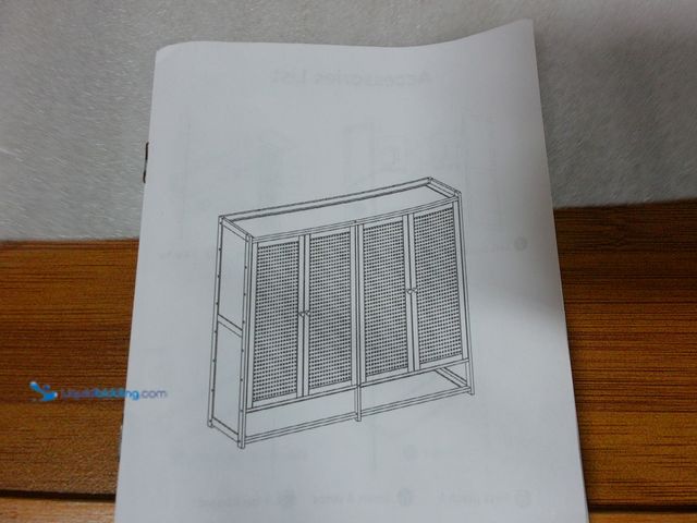 Lot 49-1555651 - 7 Tier Shoe Cabinet with Doors, 47.2" Bamboo Shoe Storage Cabinet, Free Standing Shoe Rack Cabinet f...