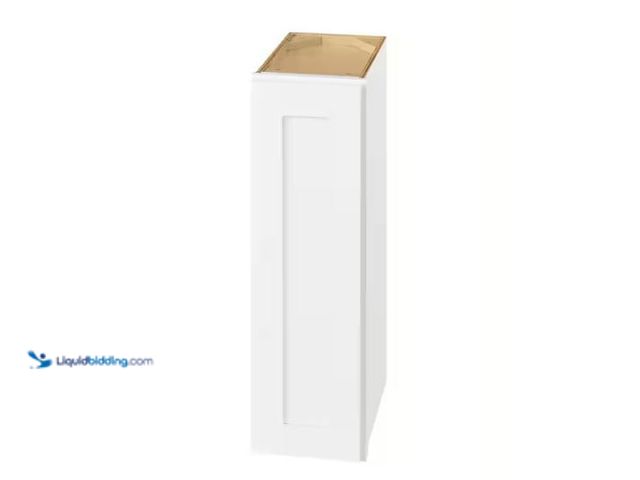 Lot 49-1518132 - Hampton Bay Avondale 9 in. W x 12 in. D x 30 in. H Ready to Assemble Plywood Shaker Wall Kitchen Cab...