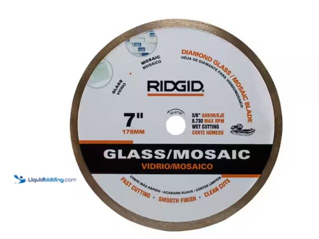Lot 49-3614683 - RIDGID 7 in. Glass Mosaic Tile Blade, Model # HD-GT70P,  Unused.   Ref#BIN0716