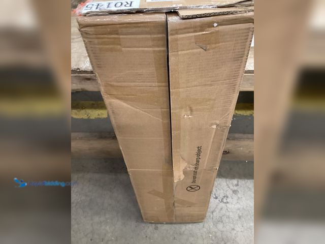 Lot 49-3531746 - Black/Natural Wood 8 Fabric Drawer Dresser. Unused