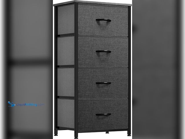 Lot 49-5461052 - YITAHOME Storage Tower with 4 Drawers - Fabric Dresser, Organizer Unit for Bedroom, Living Room, Clo...