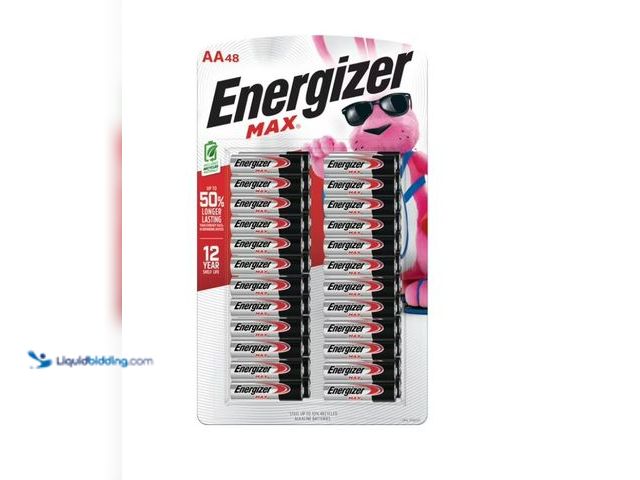 Lot 49-1631049 - Energizer MAX AA Alkaline Batteries, 48 pk., Model # 990354074, New.   Ref#WM0713