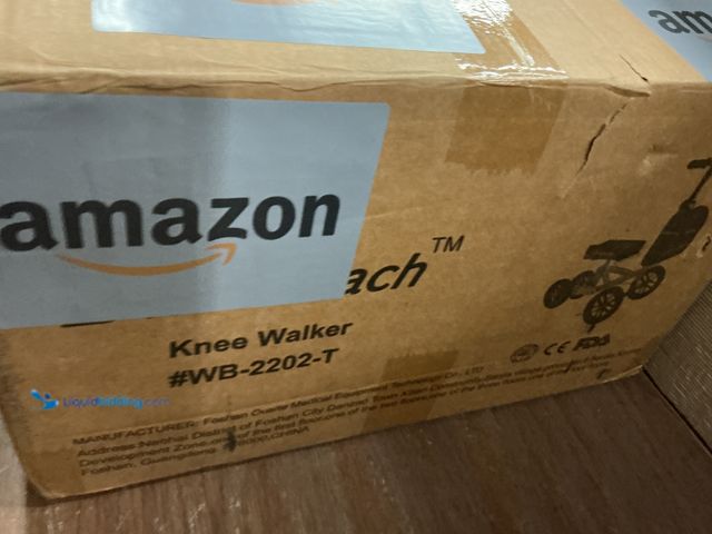 Lot 49-3527262 - BlessReach Steerable Knee Walker Scooter WB-2202T All TERRAIN Black (attachments and hardware includ...