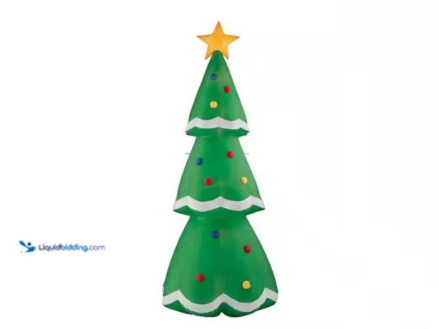 Lot 49-1544845 - Gemmy 11 ft. Airblown Christmas Tree Inflatable, Model # 21GM12648, Slightly used, Tested works.  Re...