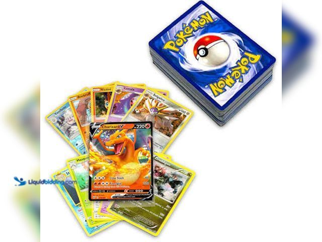 Lot 49-910364 - Pokemon Mystery Box Includes 50+ cards, at least 2 ex, V or Vmax. Each box contains a mix of common,...