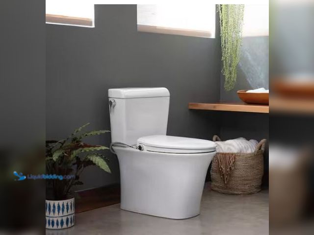 Lot 49-3432552 - Brondell Swash Eco seat Non-Electric Bidet Seat for Elongated Toilet in White, Model # S101-EW, Unus...