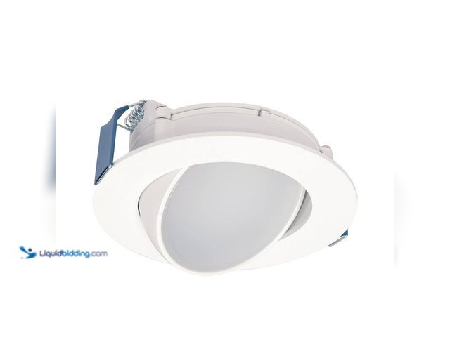 Lot 49-3514473 - HALO HLA Series 4 in. Adjustable CCT Canless IC Rated Dimmable Indoor, Outdoor Integrated LED Recess...