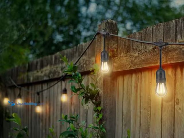 Lot 49-1631868 - Hampton Bay 24-Light 48 ft. Indoor/Outdoor Plug-In Filament LED S14 Edison Bulb String-Light, Model ...
