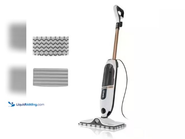 Lot 49-3631580 - Shark SteamSpot Corded Steam Mop with Steam Blaster for Hard Floors in White with XL Removable Tank,...