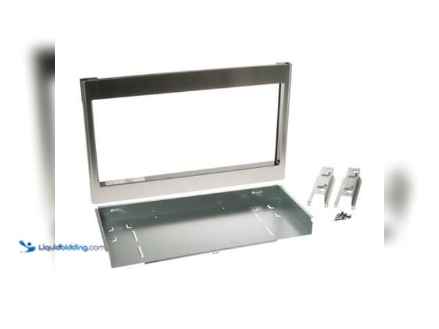 Lot 49-5572175 - GE 27 in. Built-In Microwave Trim Kit in Stainless Steel. Model # JX827SFSS. Unused