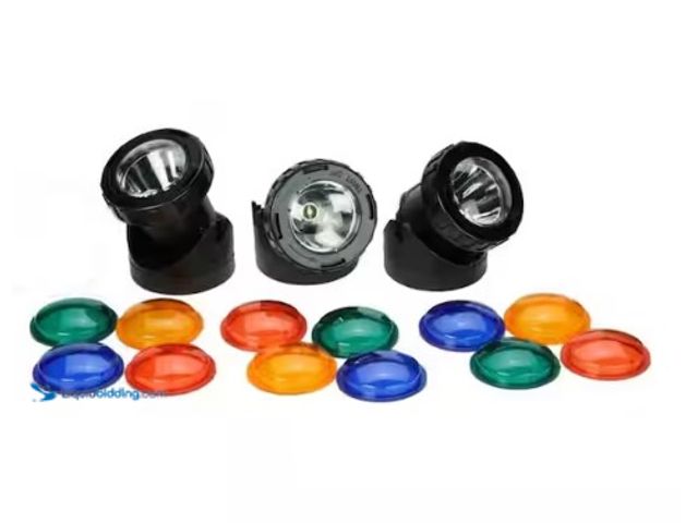 Lot 49-2004405 - TOTALPOND Pond and Landscape LED Lights (3-Set),  Model # 52238, Unused, Has attachments, Powers on....