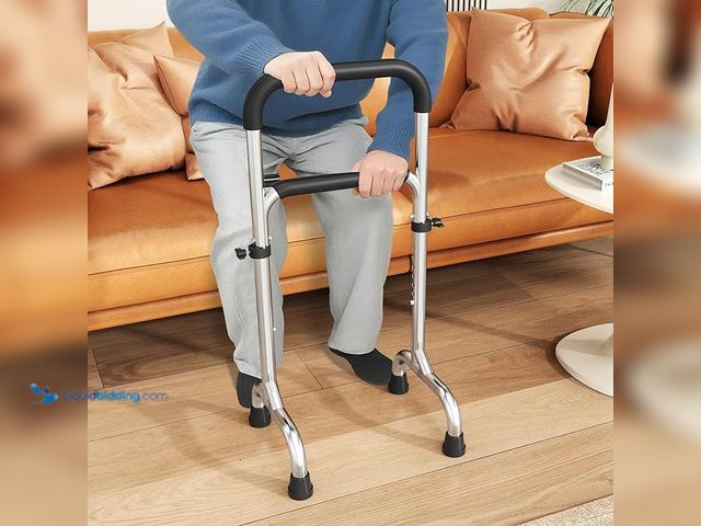 Lot 49-5433855 - Stainless Steel Couch Stand Assist for Elderly, Height Adjustable Versatile Chair Stand Assist, Ligh...