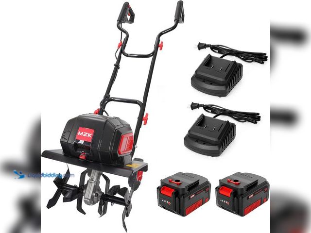 Lot 49-5461109 - MZK 40V 12-inch Cordless Garden Tiller, 12In Width and 8.6In Depth Garden Rototiller,Battery Powered...