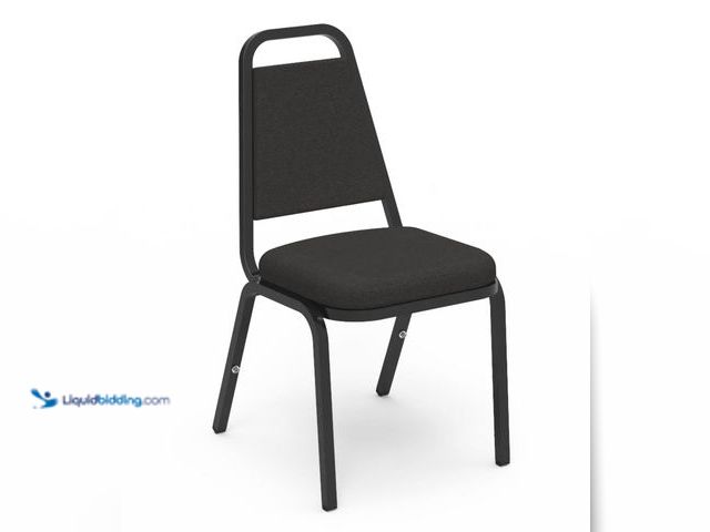 Lot 49-2006352 - Lot of (2) Virco Upholstered Stack Chair, Trapezoidal Back, Padded Crown Seat, Model # 8925, Slightl...
