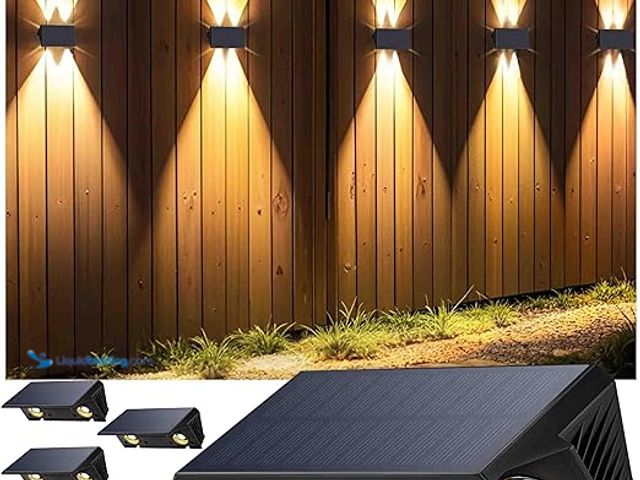 Lot 49-5435267 - 8pc Solar Wall Light Kit Unused (hardware included)