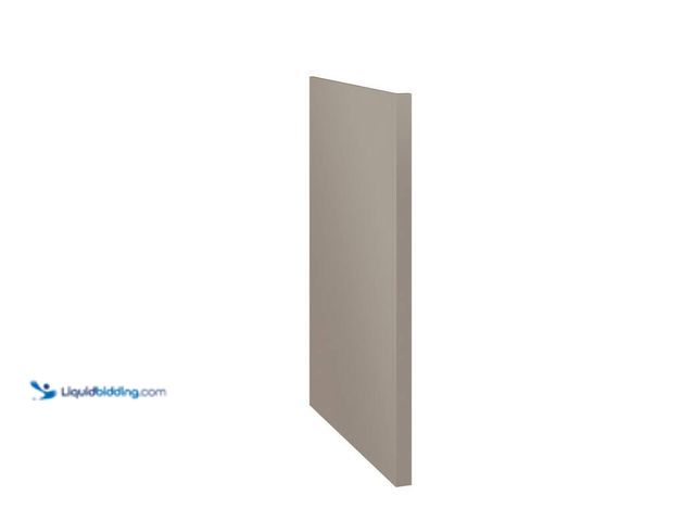 Lot 49-5406377 - Hampton Bay Courtland 1.5 in. W x 34.5 in. H Dishwasher End Panel in Sterling Gray, Unused, Chipped ...