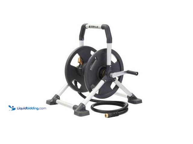 Lot 49-5559287 - Gorilla 150 ft. Aluminum Zero Rust Hose Reel. Model # GRS-150H. Unused