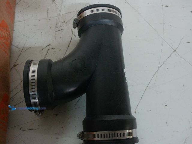 Lot 49-3616577 - (3-Pack) Fernco 3"x3"x3" Flexible PVC Tees, Black, 4.3 PSI Max, Unused (Model # PQT-300)