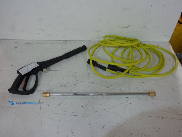 Lot 49-1627622 - RYOBI 3600PSI 7.0GPM Pressure Washer Spray Gun, Wand, and Hose Combo (HOSE ONLY RATED TO 3300PSI), U...